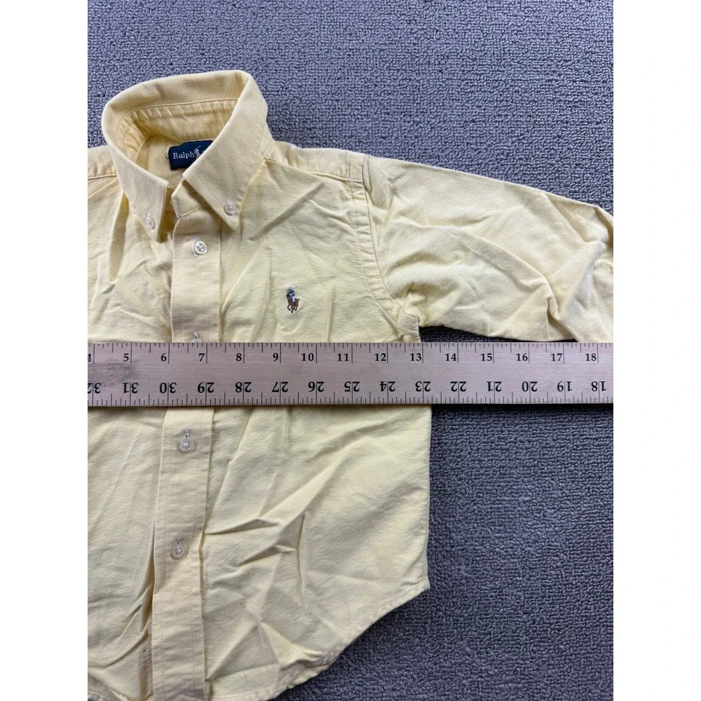 Ralph Lauren Oxford L/S Button-Down Shirt Kids 2/2T Yellow Cotton Special Event